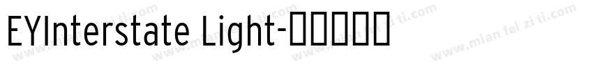 EYInterstate Light字体转换
